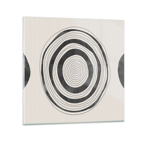 Glasbild - Bild auf glas - Wichtig ist, was dazwischen liegt - 40x40 cm