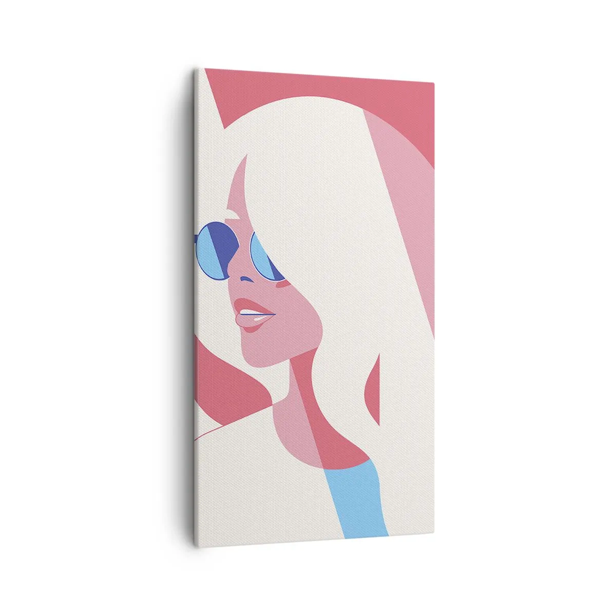 Bild auf Leinwand - Leinwandbild - Es war eine Blondine... - 45x80 cm