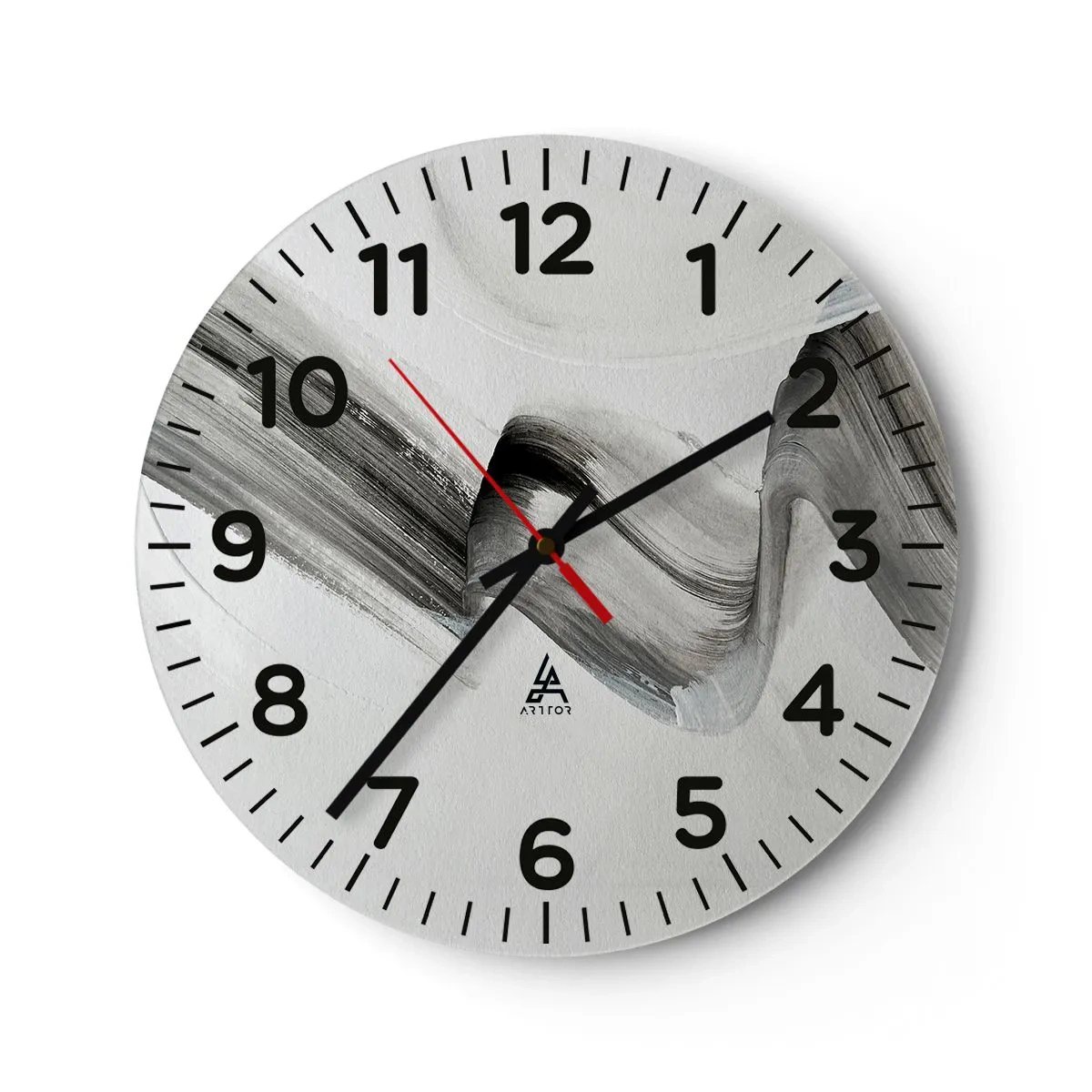 Wanduhr - Glasuhr - Lässig zum Spaß - 30x30 cm