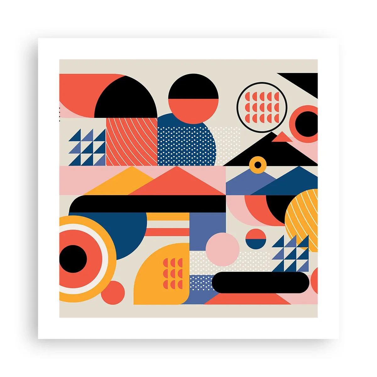 Poster - Komposition: Na, los, spiel! - 50x50 cm