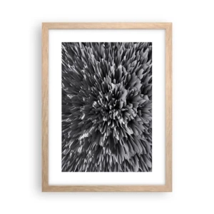 Poster in einem Rahmen aus heller Eiche - Härter kann es nicht werden - 30x40 cm