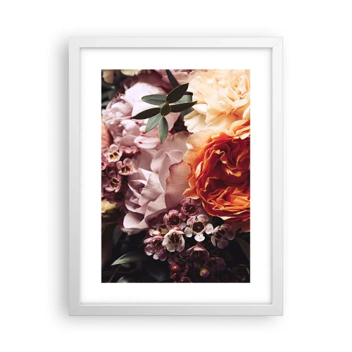 Poster in einem weißen Rahmen - Eingehüllt in Schönheit - 30x40 cm