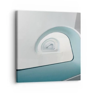 Bild auf Leinwand - Leinwandbild - Bis zum Ende des Blaus - 30x30 cm