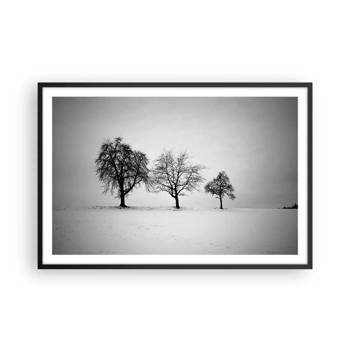 Poster in einem schwarzem Rahmen - Wovon träumen sie? - 91x61 cm