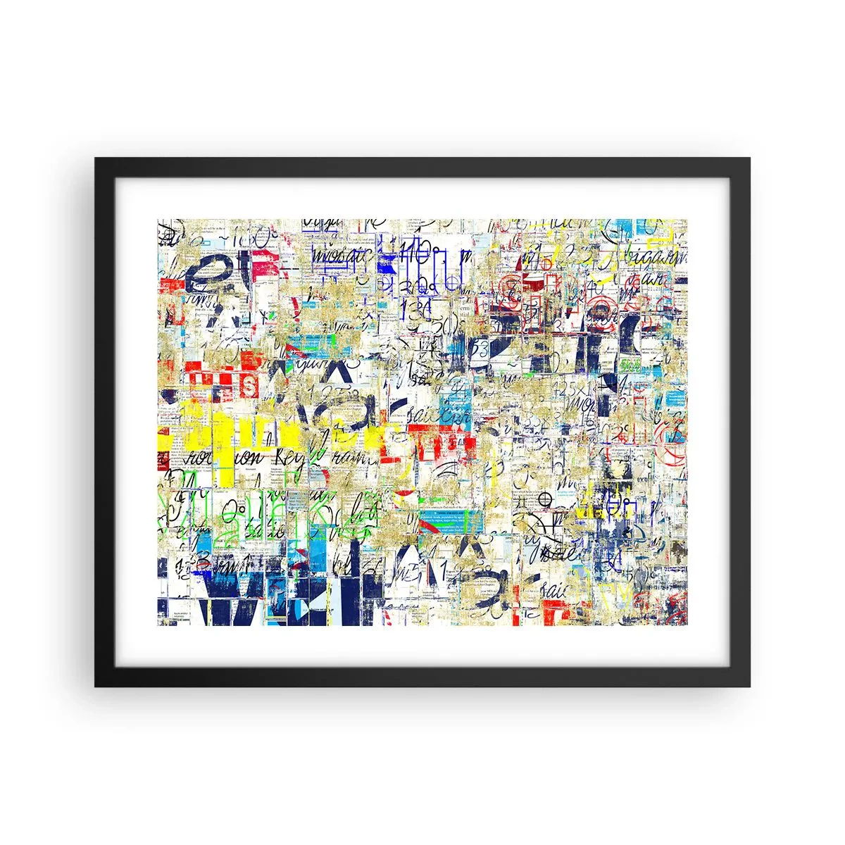 Poster in einem schwarzem Rahmen - Es freut einfach die Augen - 50x40 cm