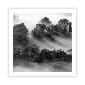 Poster - Aufstehend aus dem Schlaf - 50x50 cm