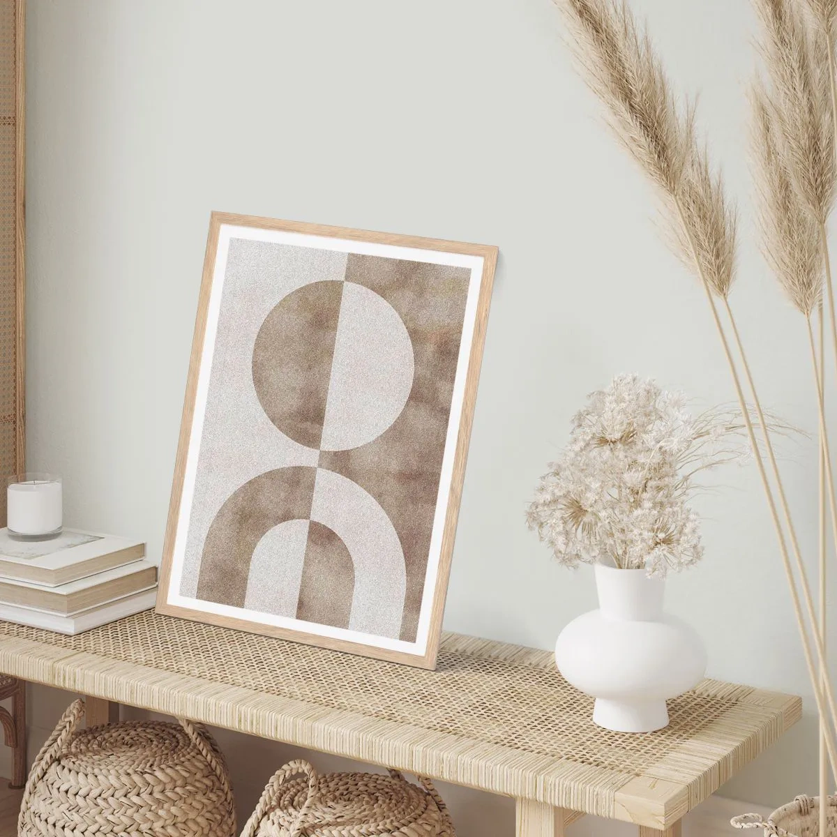 Poster in einem Rahmen aus heller Eiche - Ähnlichkeiten und Unterschiede - 50x70 cm