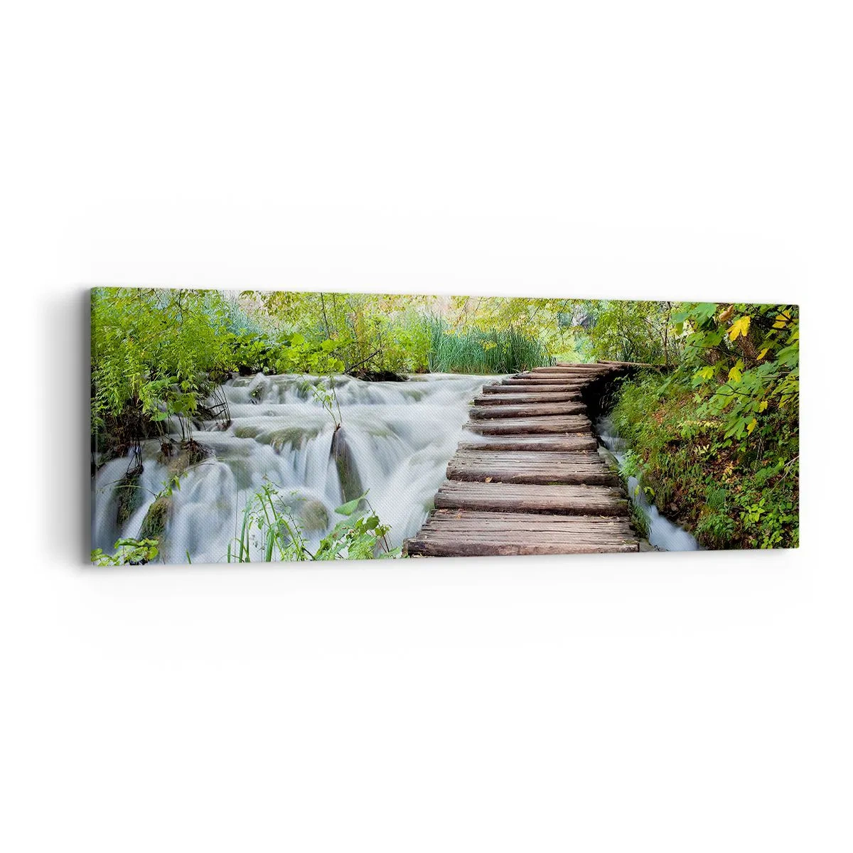 Bild auf Leinwand - Leinwandbild - Das Wasser ist überhaupt nicht ruhig - 90x30 cm
