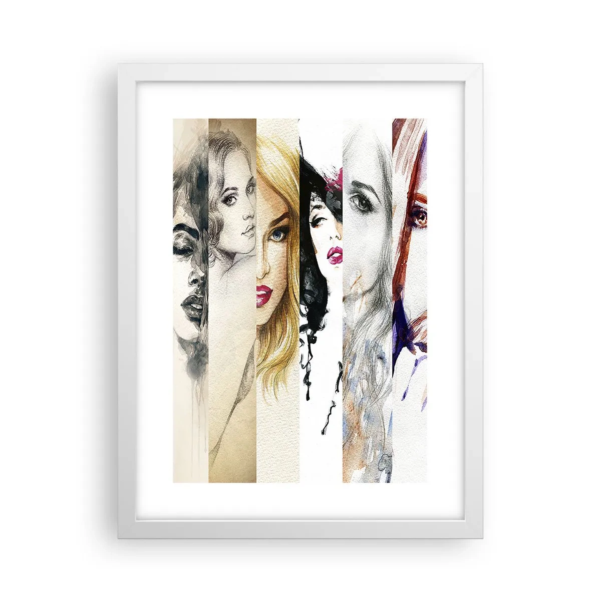 Poster in einem weißen Rahmen - Und es ist immer DU - 30x40 cm