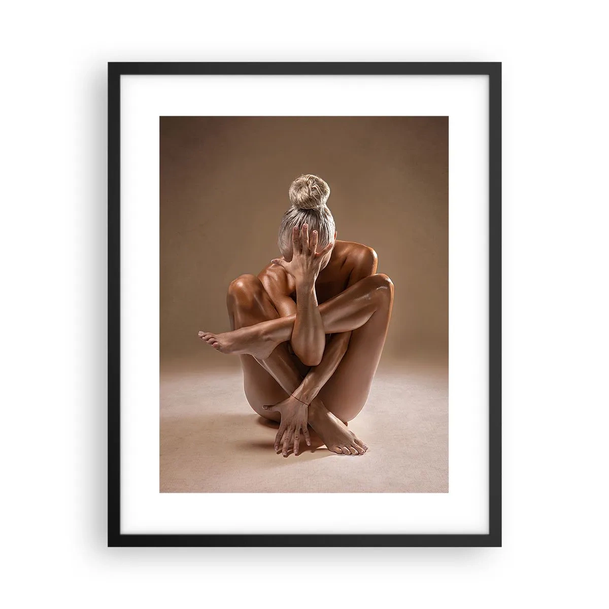 Poster in einem schwarzem Rahmen - Die Einheit von Körper und Geist - 40x50 cm