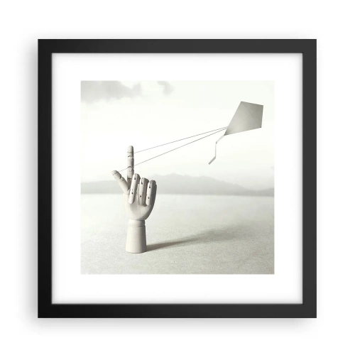 Poster in einem schwarzem Rahmen - Kraftprobe - 30x30 cm