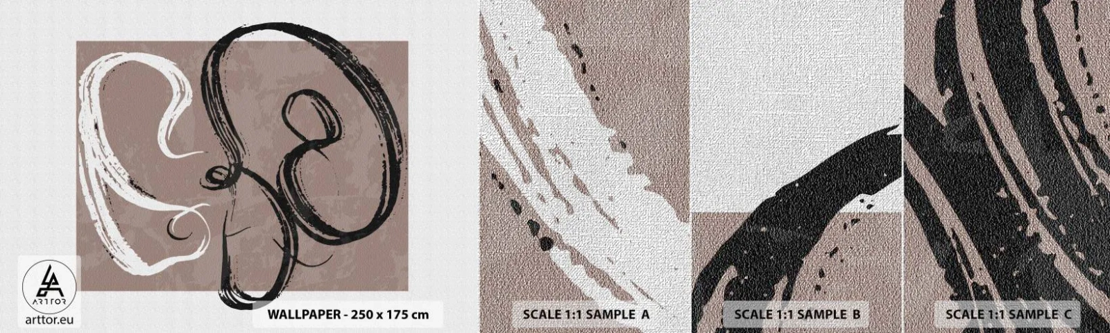 Fototapeten Muster Premium Canvas - Komposition – die Suche nach Fülle - Minimalismus, Stück, Abstraktion - 100x30 cm