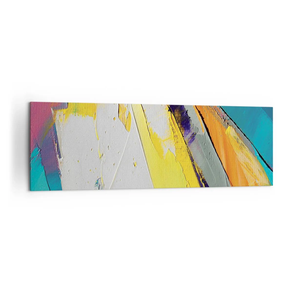 Bild auf Leinwand - Leinwandbild - Eine abstrakte Komposition in intensiven Farben - 160x50cm - Die Anatomie des Lichts - Moderne Wanddekoration für Wohnzimmer und Schlafzimmer ARTTOR