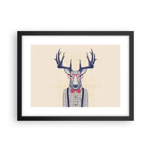 Poster in einem schwarzem Rahmen - Eine lustige Extravaganz - 40x30 cm