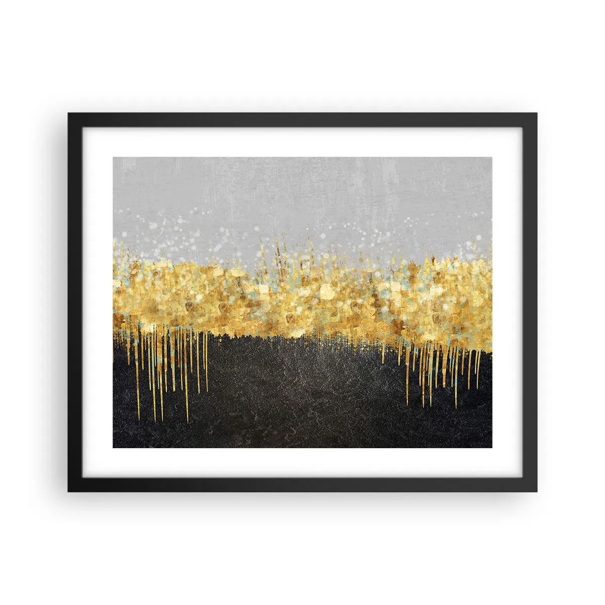 Poster in einem schwarzem Rahmen - Nach innen und nach oben - 50x40 cm