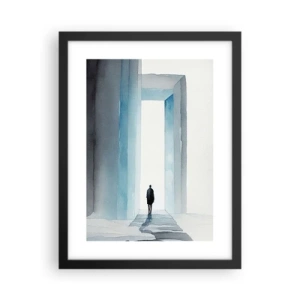 Poster in einem schwarzem Rahmen - Lebe ohne Grenzen - 30x40 cm
