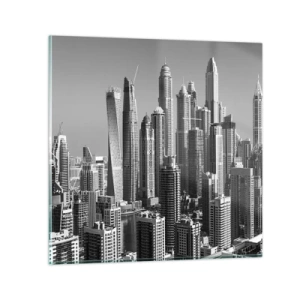 Glasbild - Bild auf glas - Stadt in der Wüste - 30x30 cm