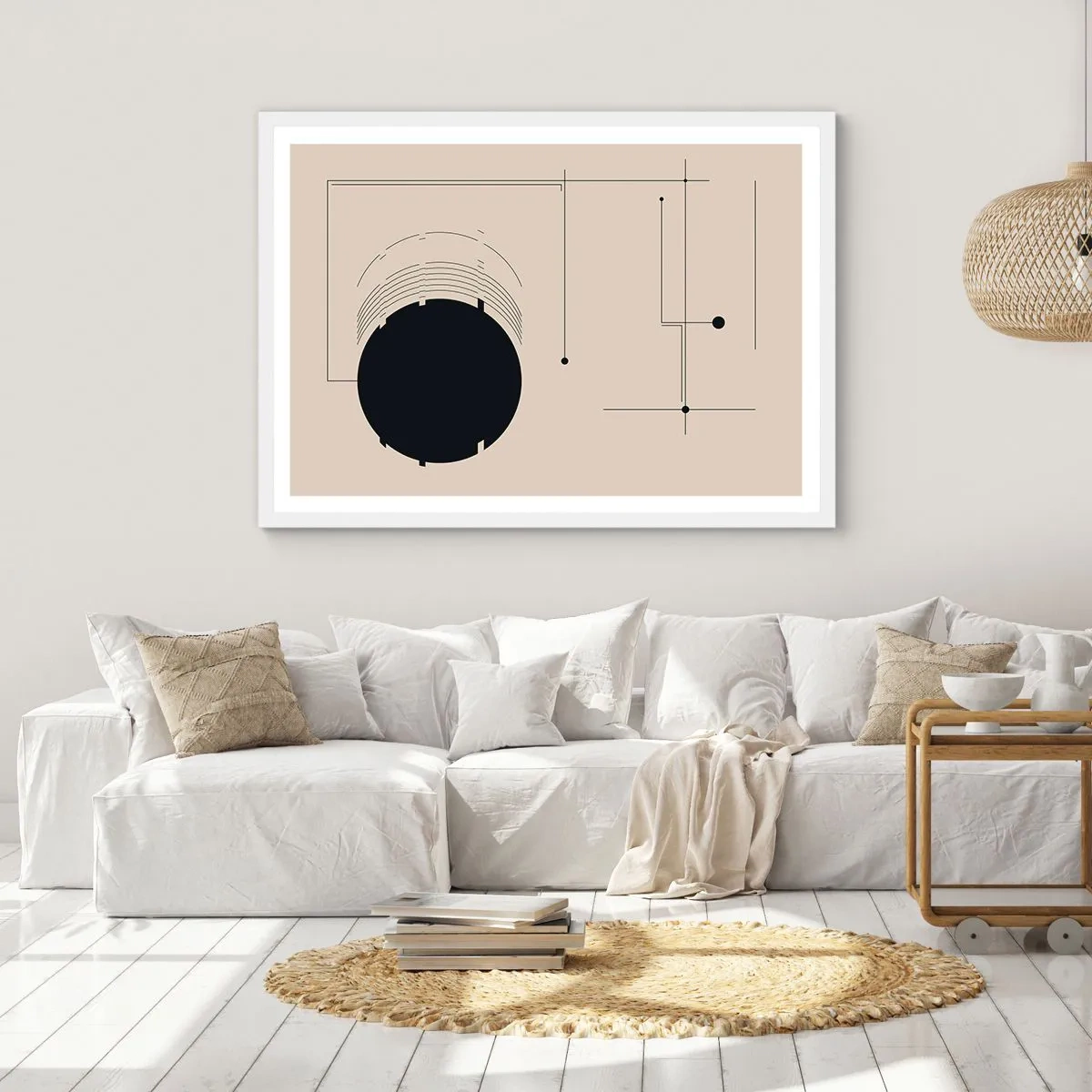 Poster in einem weißen Rahmen - Flexible und dynamische Komposition - 100x70 cm