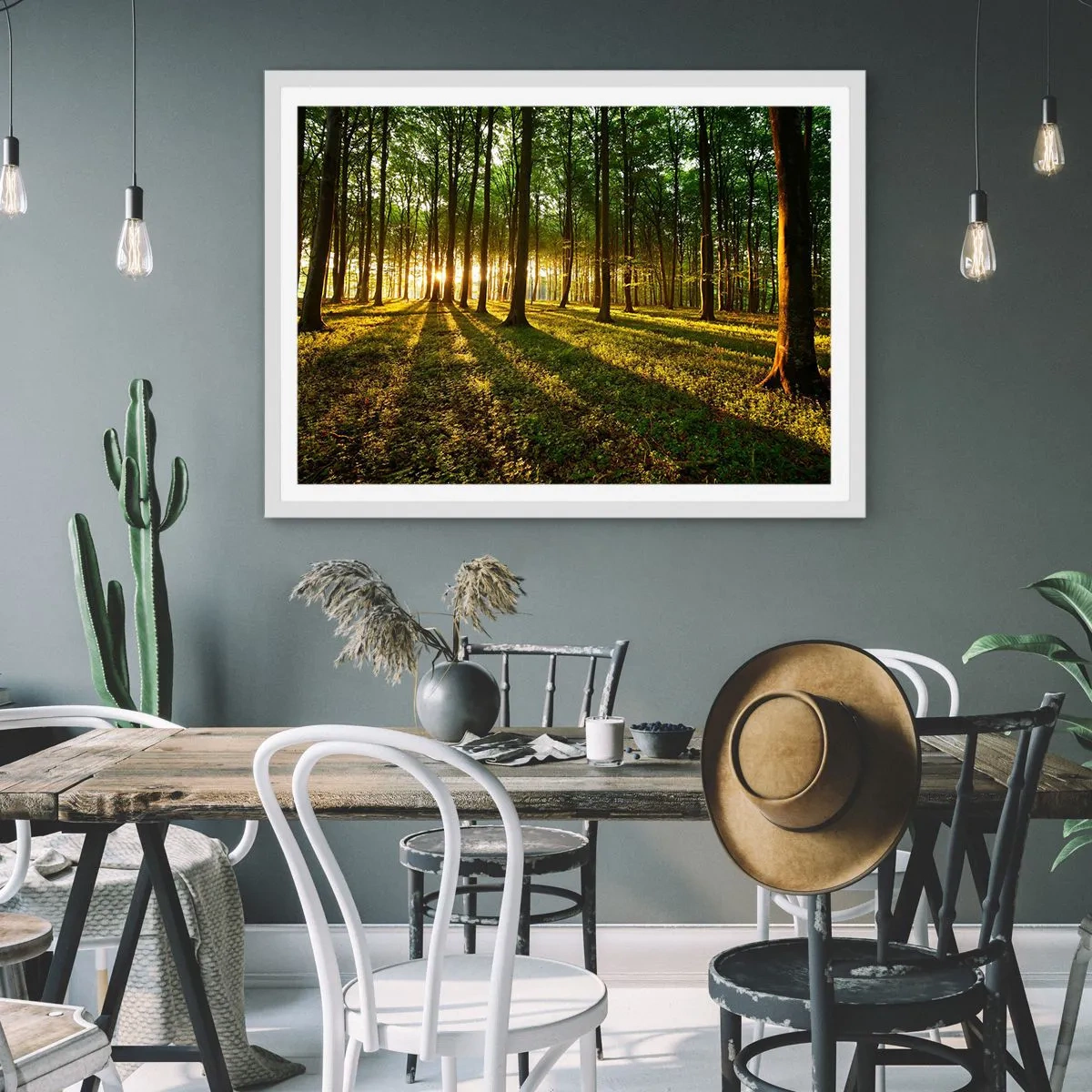 Poster in einem weißen Rahmen - Alle Frühlingsfotografie - 100x70 cm