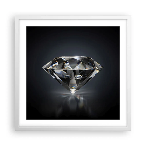 Poster in einem weißen Rahmen - Beste Freundin - 50x50 cm