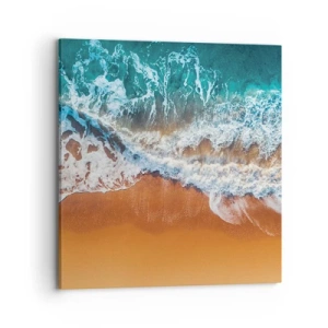 Bild auf Leinwand - Leinwandbild - Immer Hand in Hand - 70x70 cm