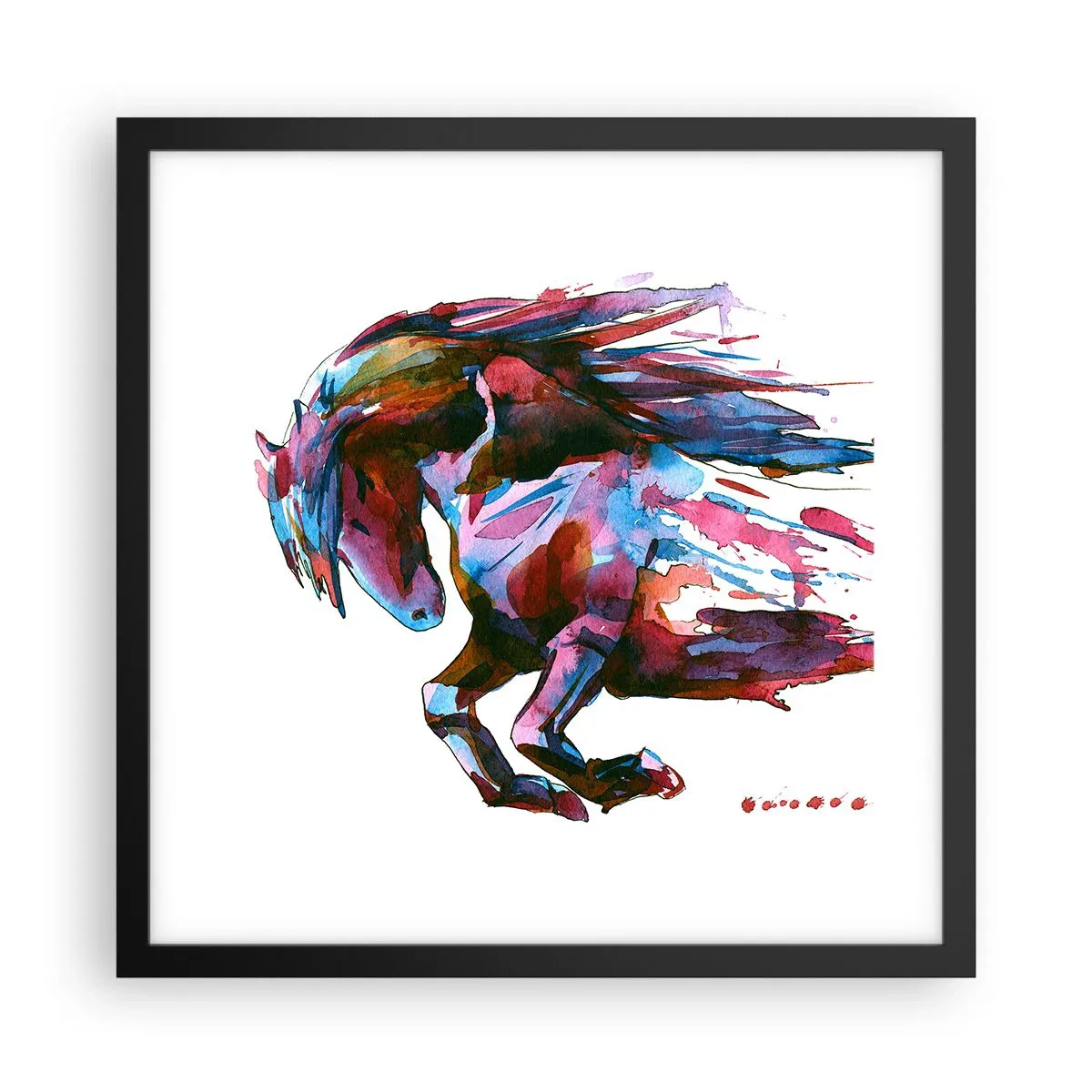 Poster in einem schwarzem Rahmen - In Verzückung - 40x40 cm