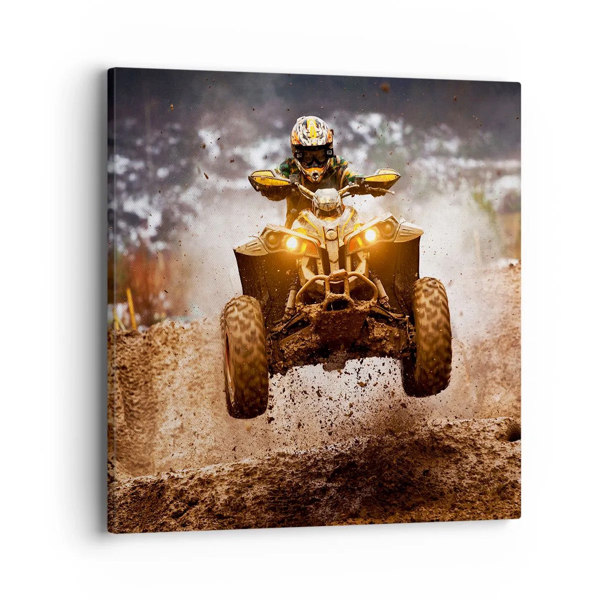 Bild auf Leinwand - Leinwandbild - Kein Risiko kein Spaß - 40x40 cm