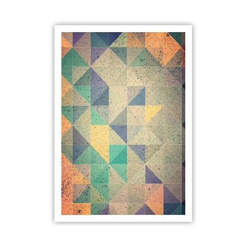 Poster - Republik der Dreiecke - 70x100 cm