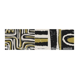 Fototapeten Muster Selbstklebend Deluxe Sticker - Komposition: Straßen und Gassen - Alt, Abstraktion, Stück - 100x30 cm