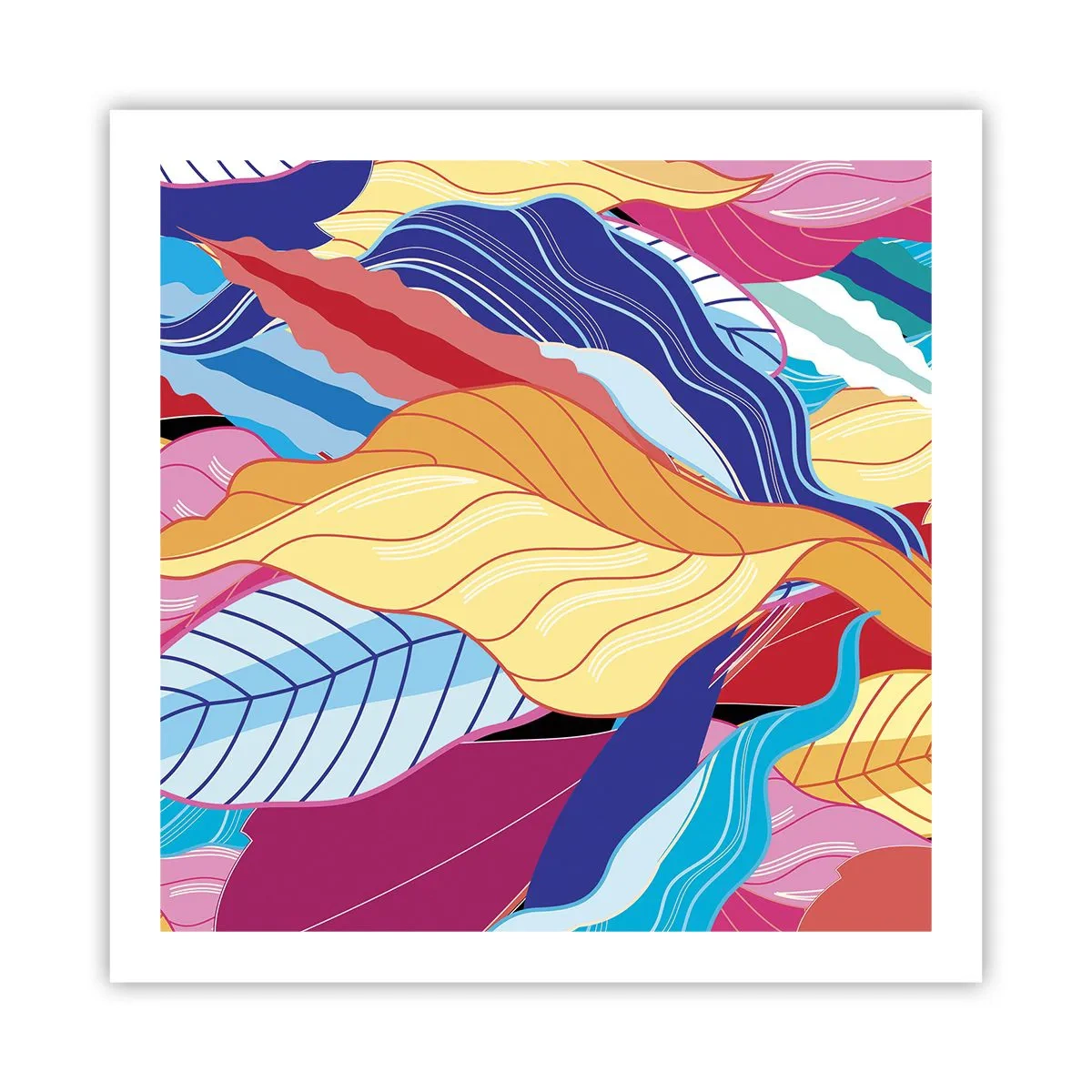 Poster - Buntes Durcheinander - 60x60 cm