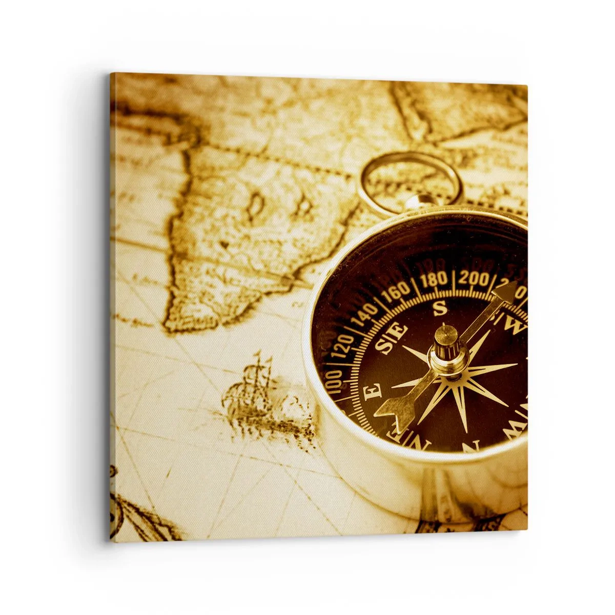 Bild auf Leinwand - Leinwandbild - Ost oder West? - 70x70 cm