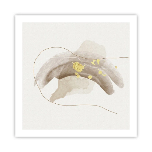 Poster - Im Weltraum begegnet - 60x60 cm