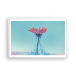 Poster in einem weißen Rahmen - In einer belebenden Umarmung - 91x61 cm