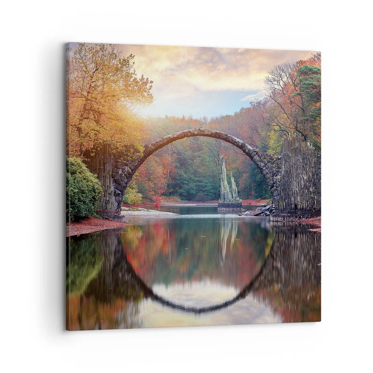 Bild auf Leinwand - Leinwandbild - Auf der anderen Seite des Spiegels - 50x50 cm