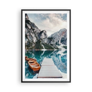 Poster in einem schwarzem Rahmen - Wir zeigen Ihnen Schönheit - 61x91 cm