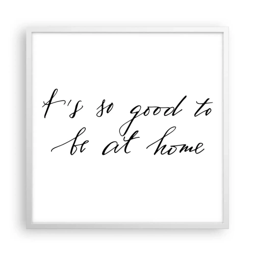 Poster in einem weißen Rahmen - Die ganze Wahrheit - 60x60 cm