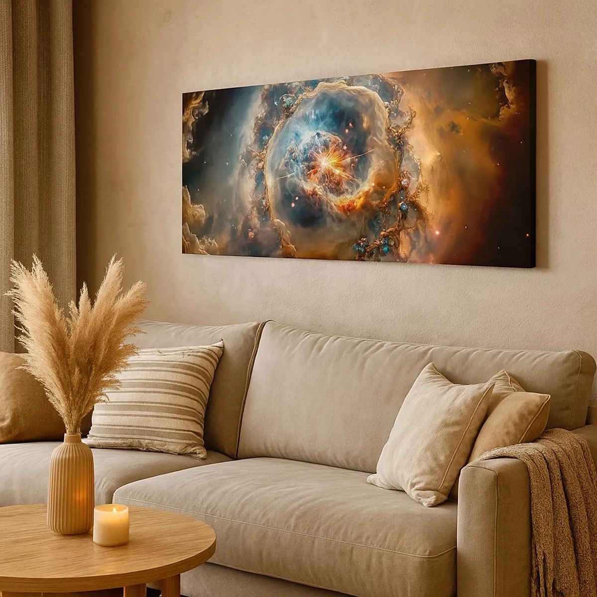 Bild auf Leinwand - Leinwandbild - Anfang - 100x40 cm