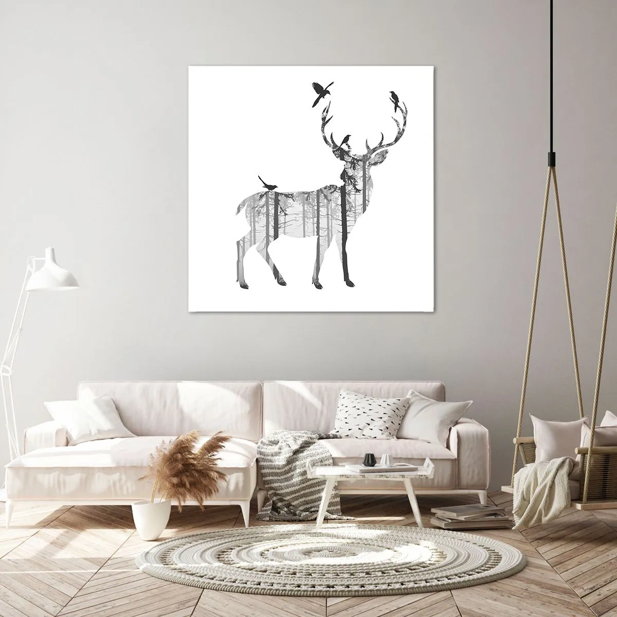 Bild auf Leinwand - Leinwandbild - Guter Waldgeist - 40x40 cm