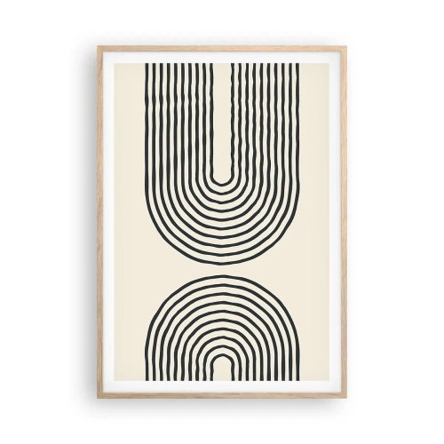 Poster in einem Rahmen aus heller Eiche - In einem Moment ... - 70x100 cm