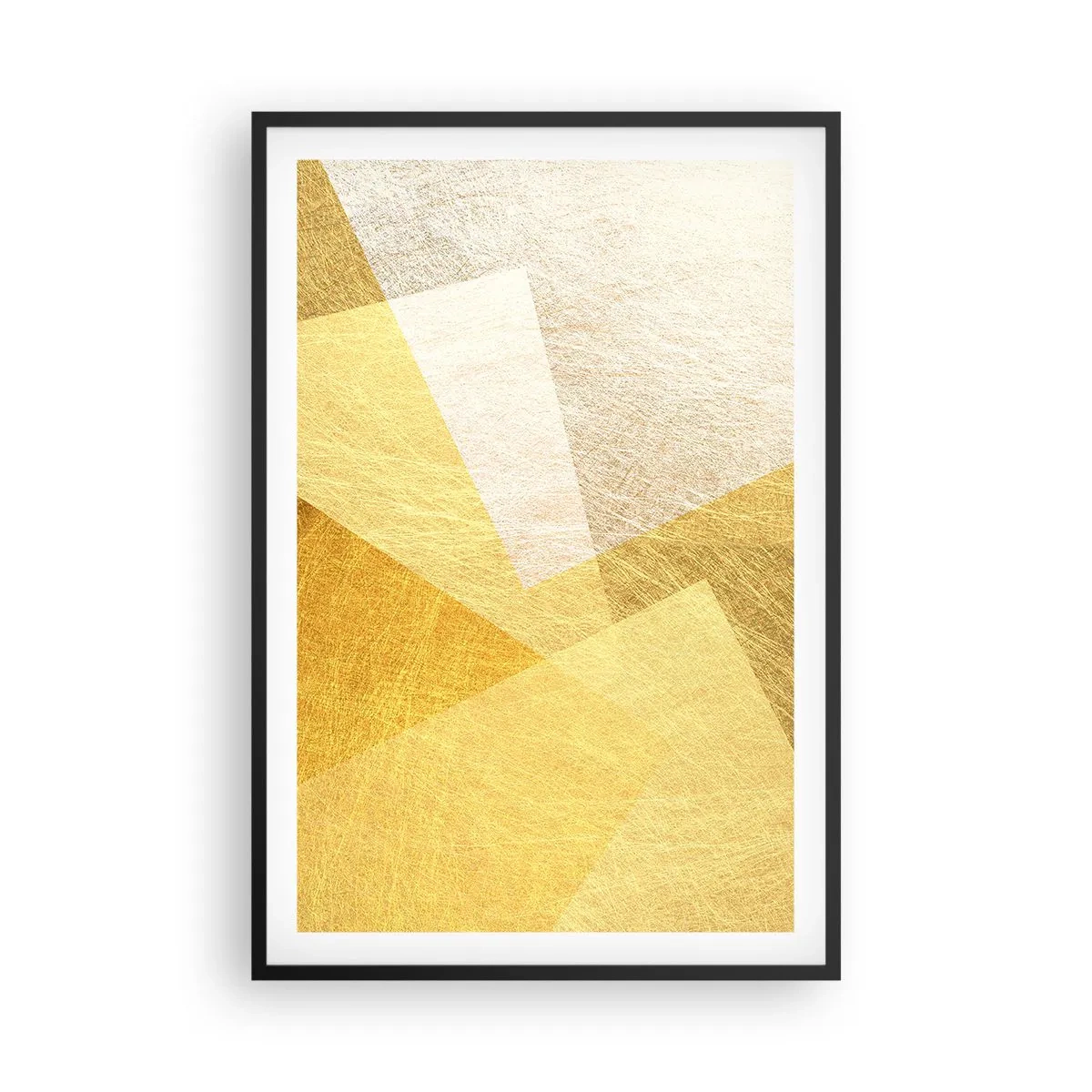 Poster in einem schwarzem Rahmen - Geometriewetter - 61x91 cm