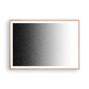 Poster in einem Rahmen aus heller Eiche - Dem Licht entgegen - 100x70 cm