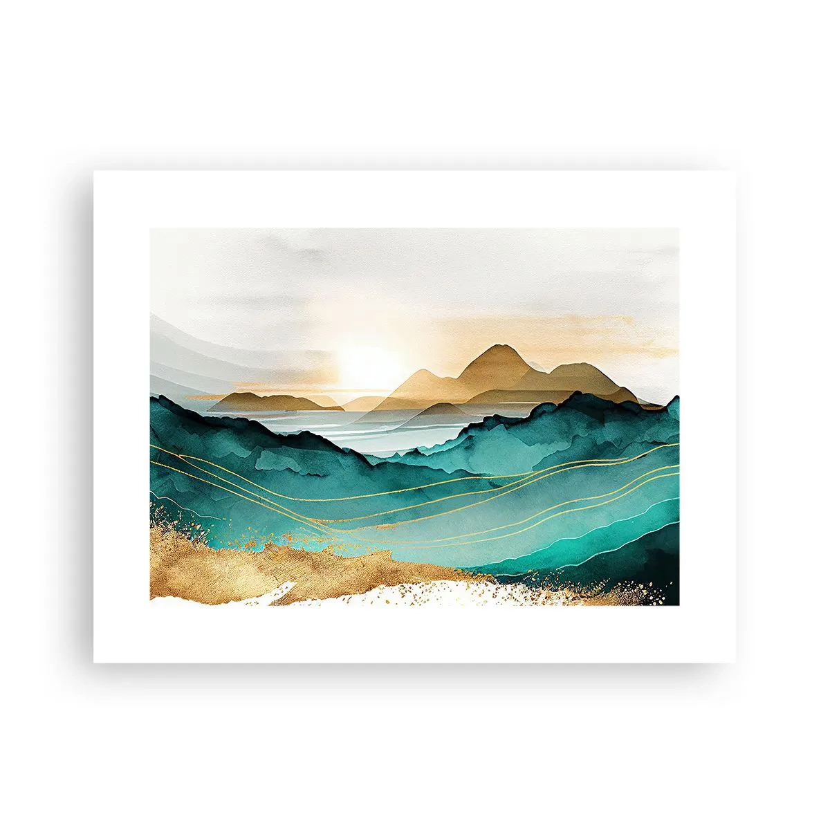 Poster - Am Rande der Abstraktion – Landschaft - 40x30 cm