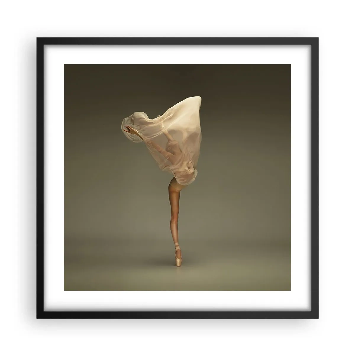 Poster in einem schwarzem Rahmen - Es wird bald auffliegen - 50x50 cm