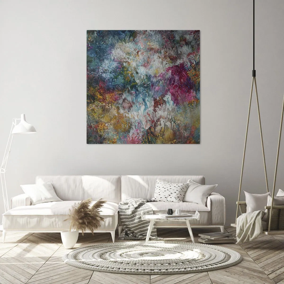 Bild auf Leinwand - Leinwandbild - In voller Blüte - 60x60 cm
