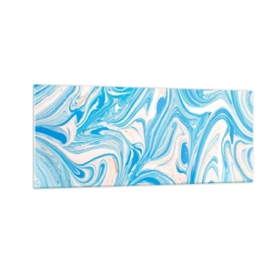 Glasbild - Bild auf glas - Sumpf in Türkis - 100x40 cm