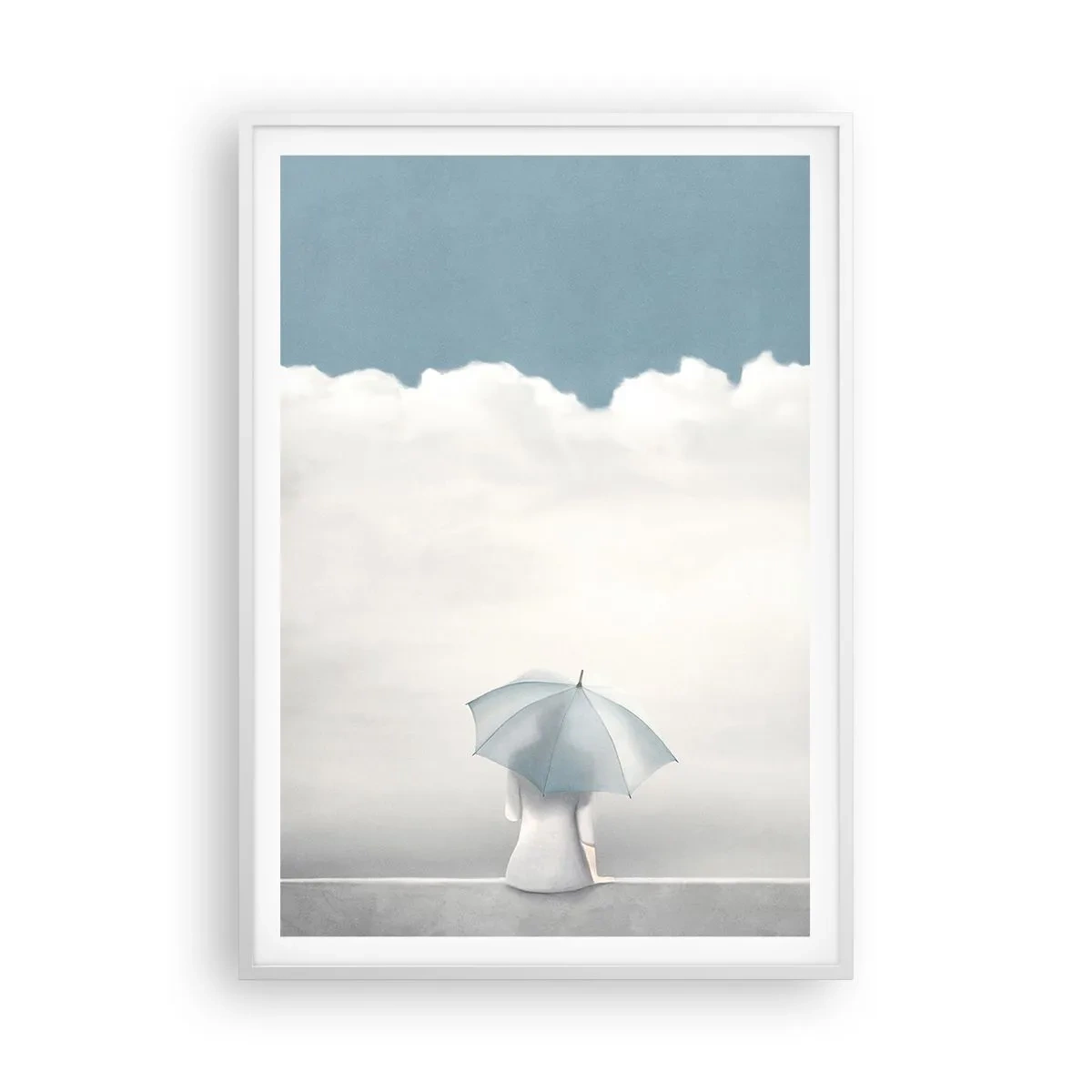 Poster in einem weißen Rahmen - Am Rande der Realität und Träume - 70x100 cm