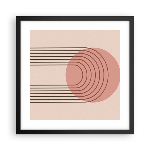 Poster in einem schwarzem Rahmen - Unwiderstehliche Anziehungskraft - 40x40 cm