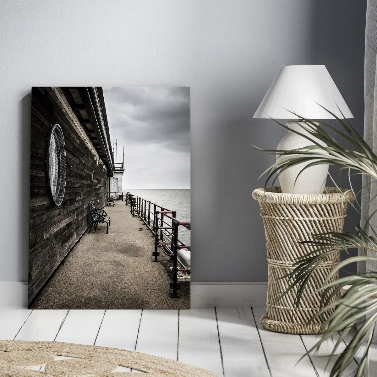 Bild auf Leinwand - Leinwandbild - Die Zeit blieb stehen - 80x120 cm