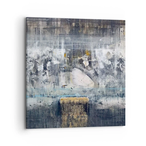 Bild auf Leinwand - Leinwandbild - Wie auf Eis, wie nach Dezember - 70x70 cm