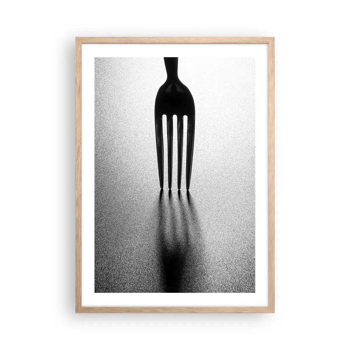 Poster in einem Rahmen aus heller Eiche - Licht und Schatten - 50x70 cm